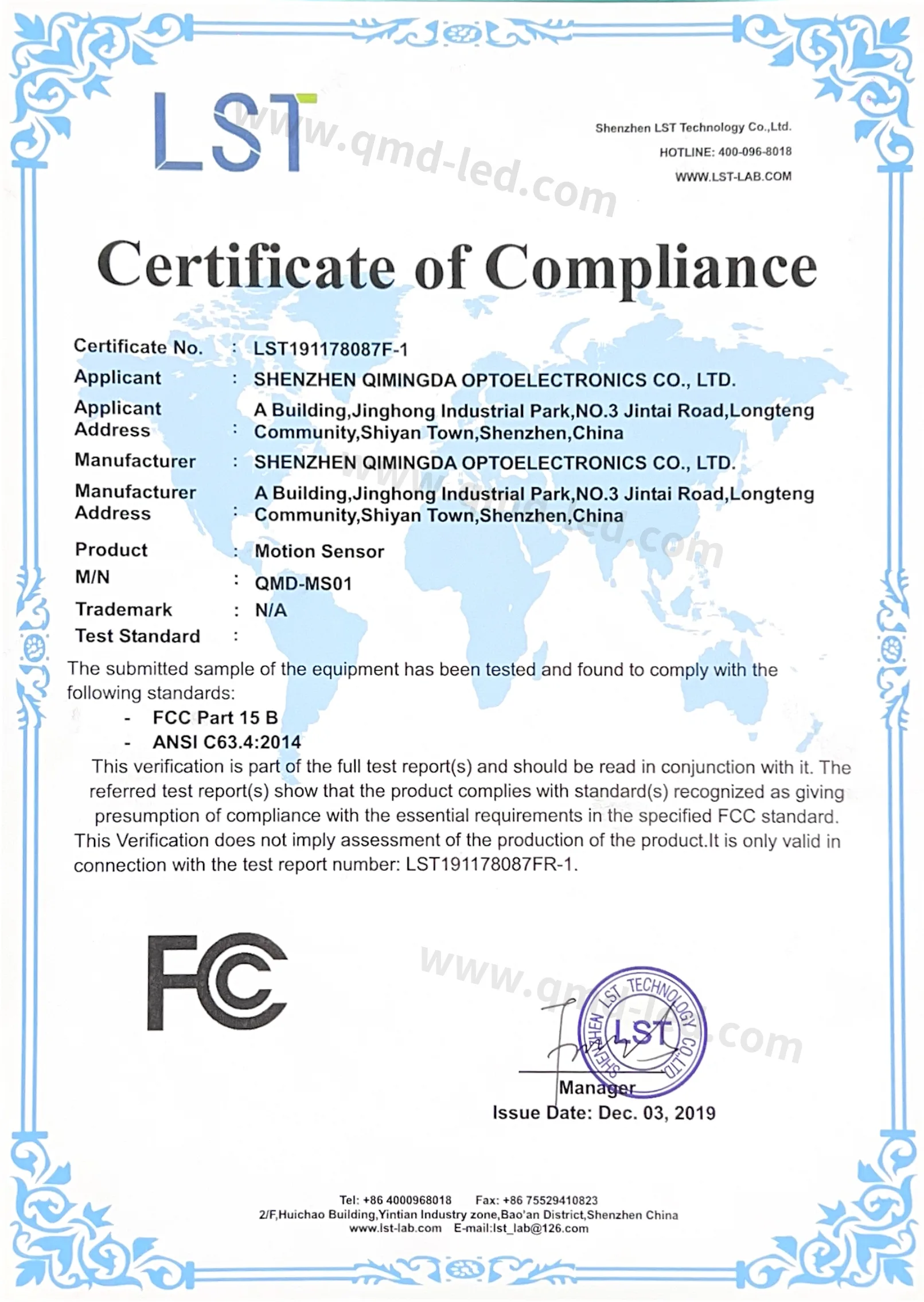 Our Certificates