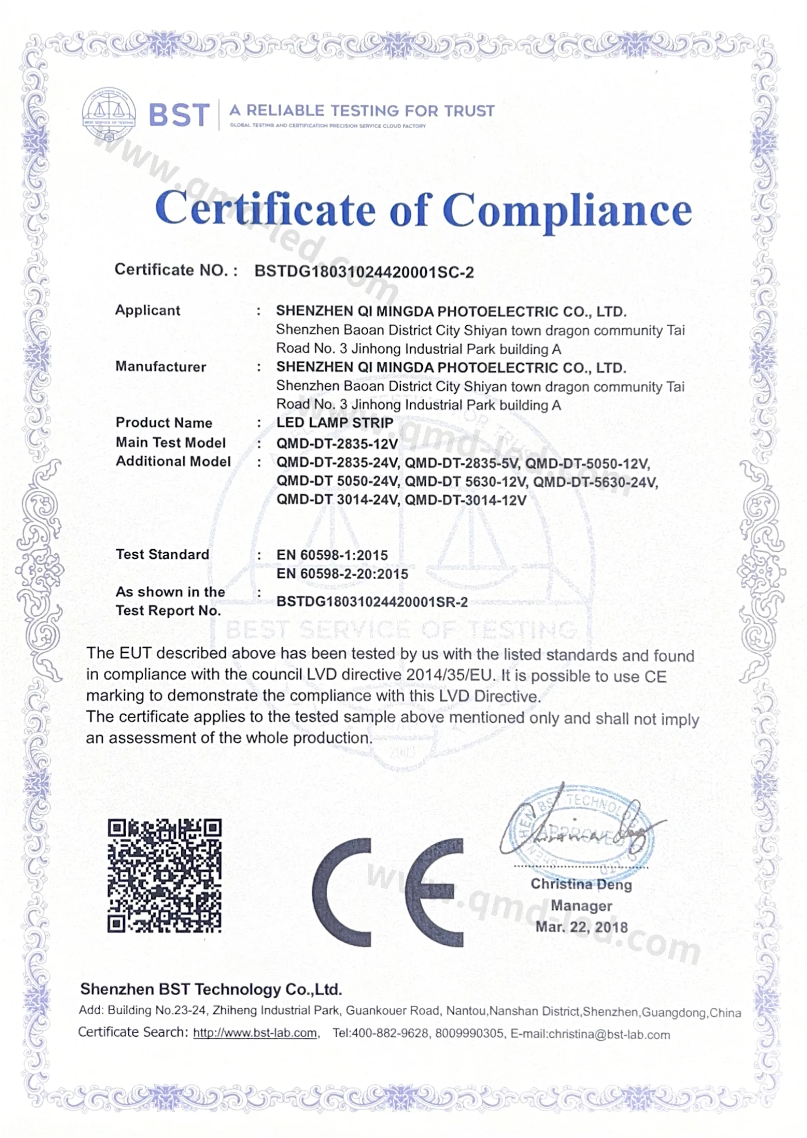 Our Certificates