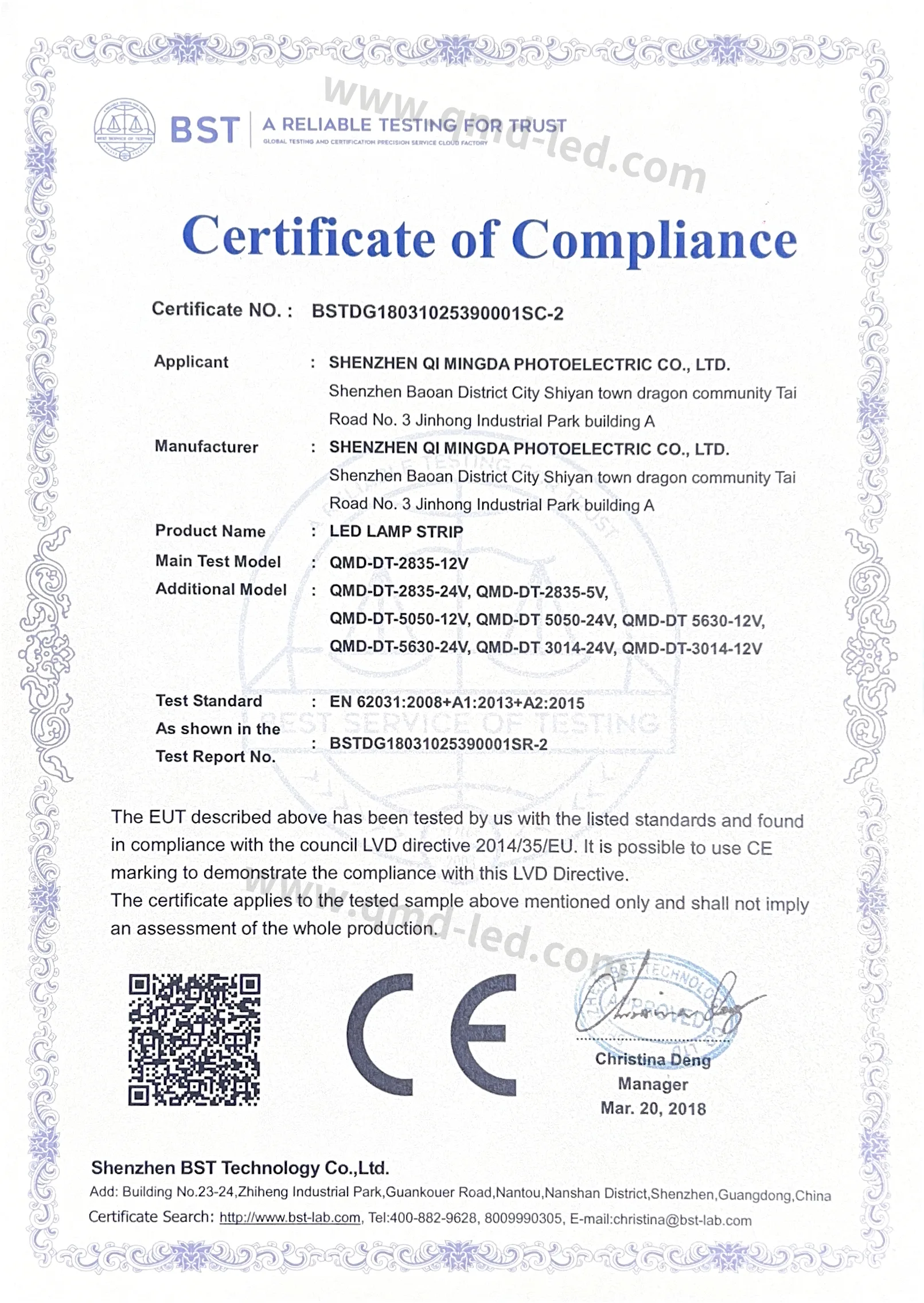 Our Certificates
