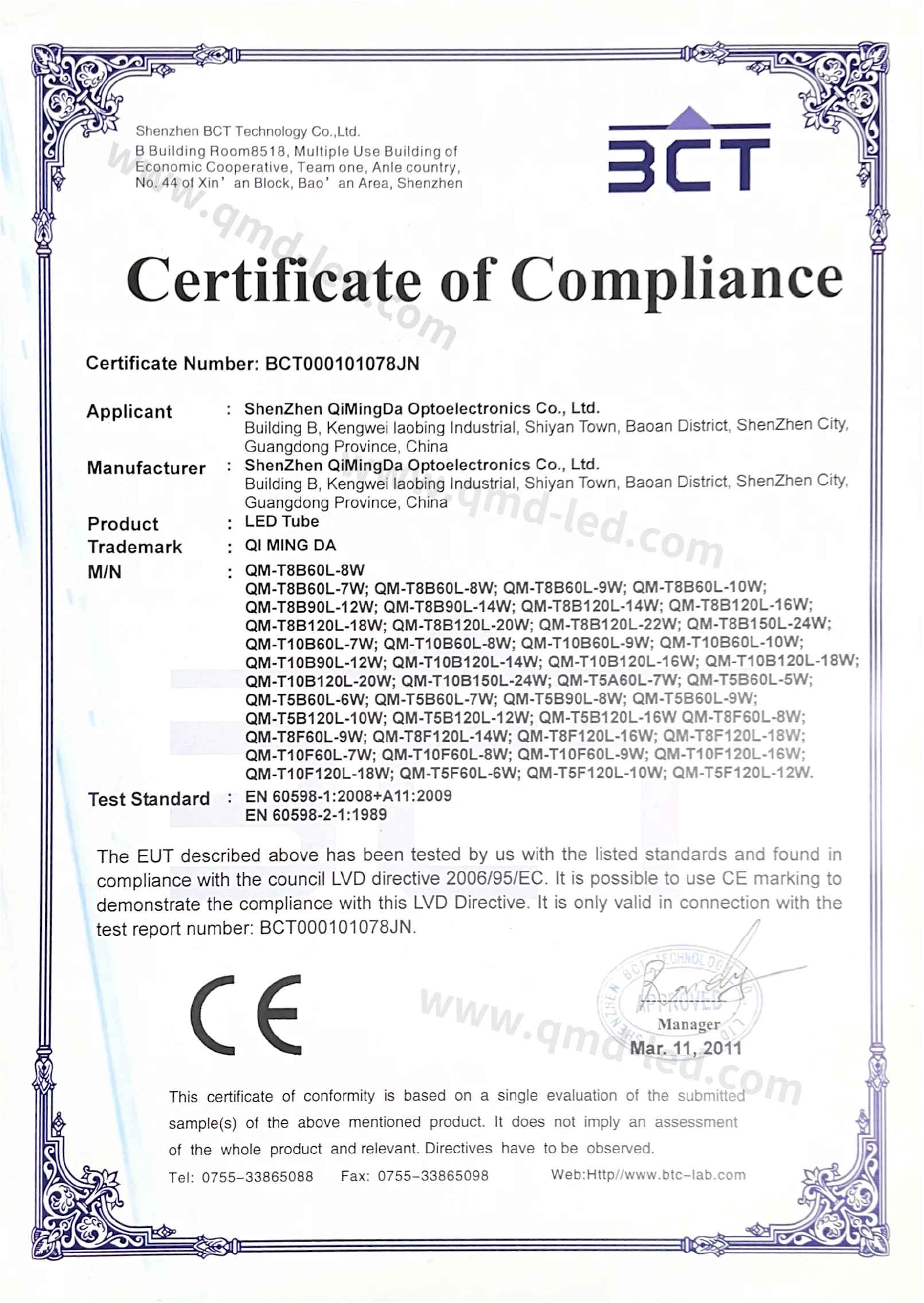 Our Certificates