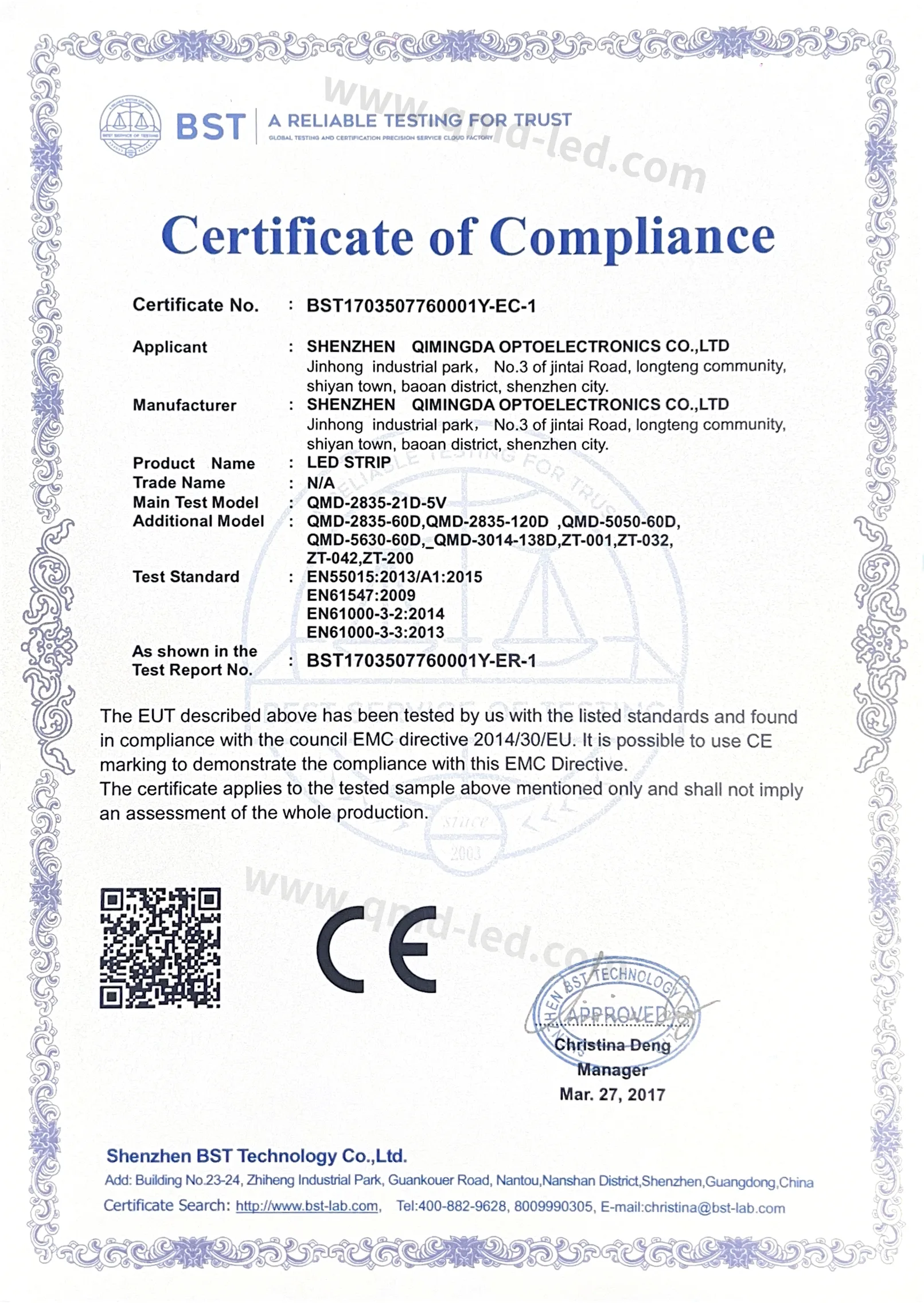 Our Certificates