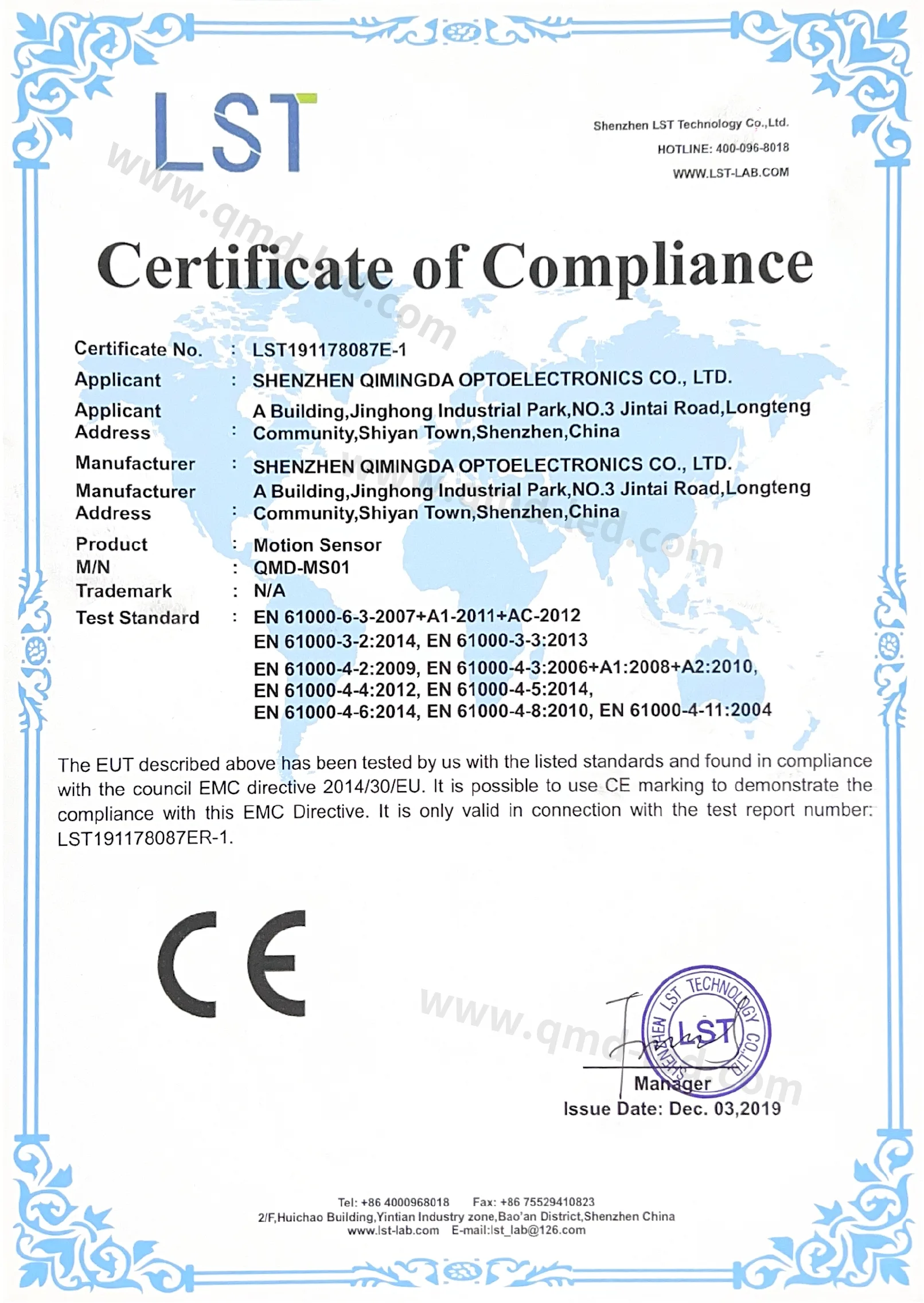 Our Certificates