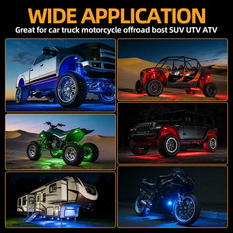 RGB Music Rock Light — Qimingda 2026 Multifunctional Off-Road Modification Kit New Product Launch