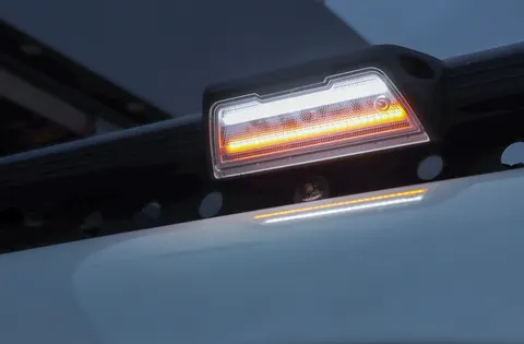 12V-30V 45 Angled LED Light White + Amber, IP67 45° Touch Dimmer Aluminum，Extreme Environment Off-road/Caravan